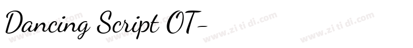 Dancing Script OT字体转换